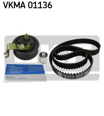 VKMA 01136 SKF Комплект (ремінь+ролики)1